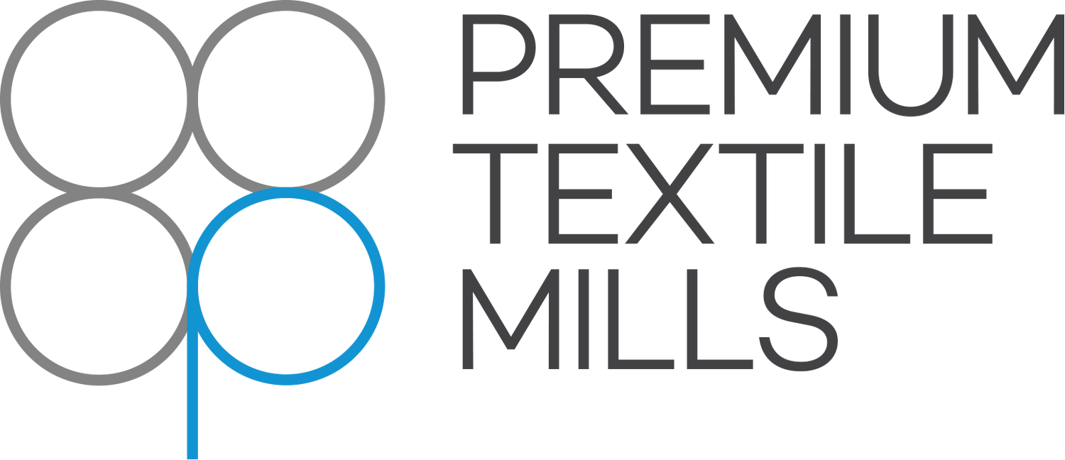 Premium Textile Mills company logo in PNG format with transparent background