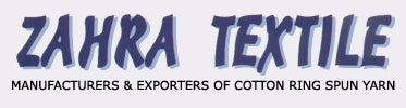 Zahra Textile logo banner displayed on a plain white background